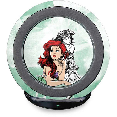 Disney Princess Ariel Sketch Art Fast Charge Wireless Charging Stand Skin